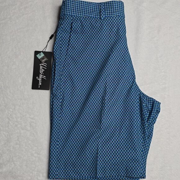 1242 NWT Walter Hagen Mens Micro Menswear Blue Performance 11 Shorts - Picture 6 of 9